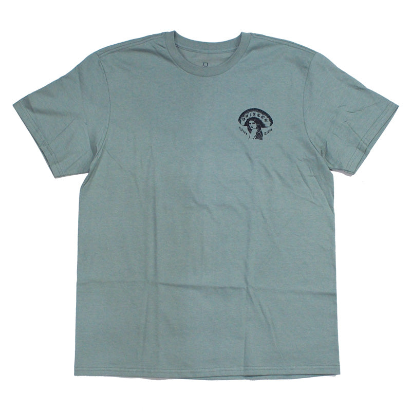 BRIXTON　Tシャツ　"VIVE LIBRE S/S STANDARD TEE"　(Chinois Green)