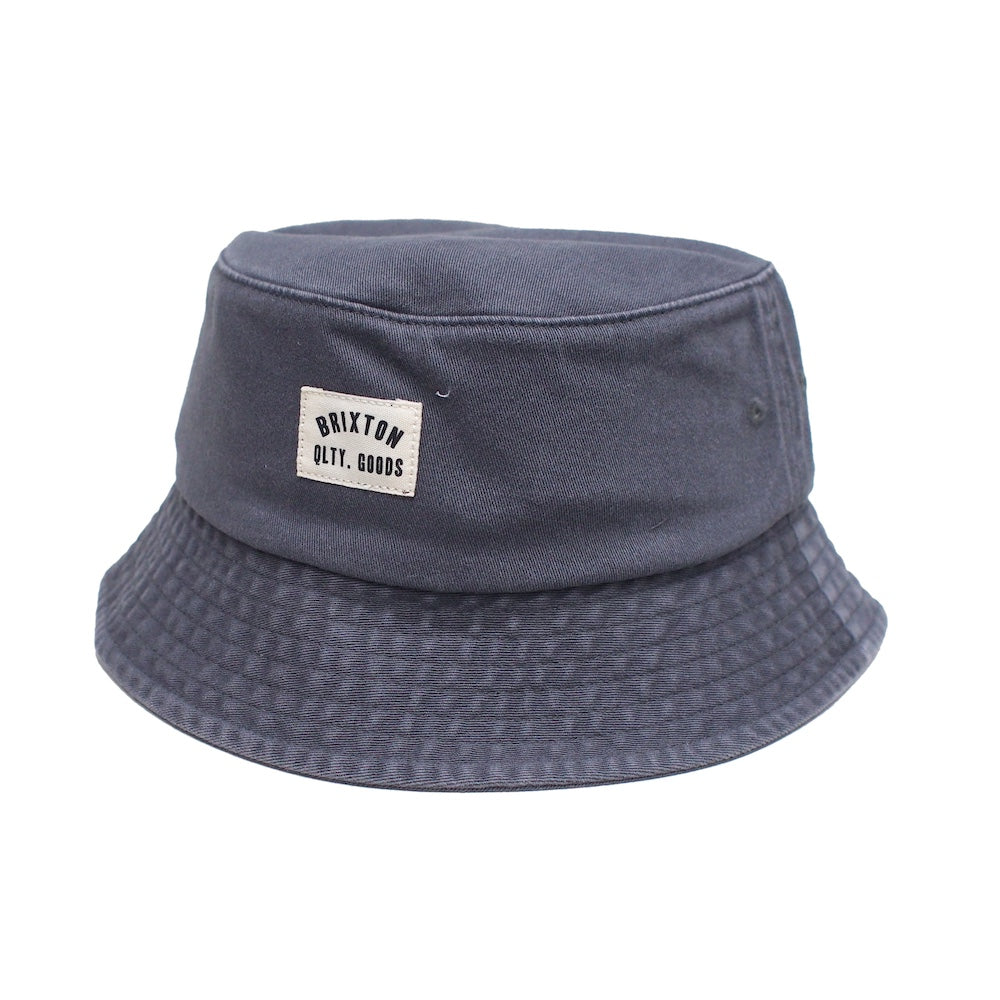 BRIXTON　ハット　"WOODBURN PACKABLE BUCKET HAT"　(Cinder Gray Sol Wash)