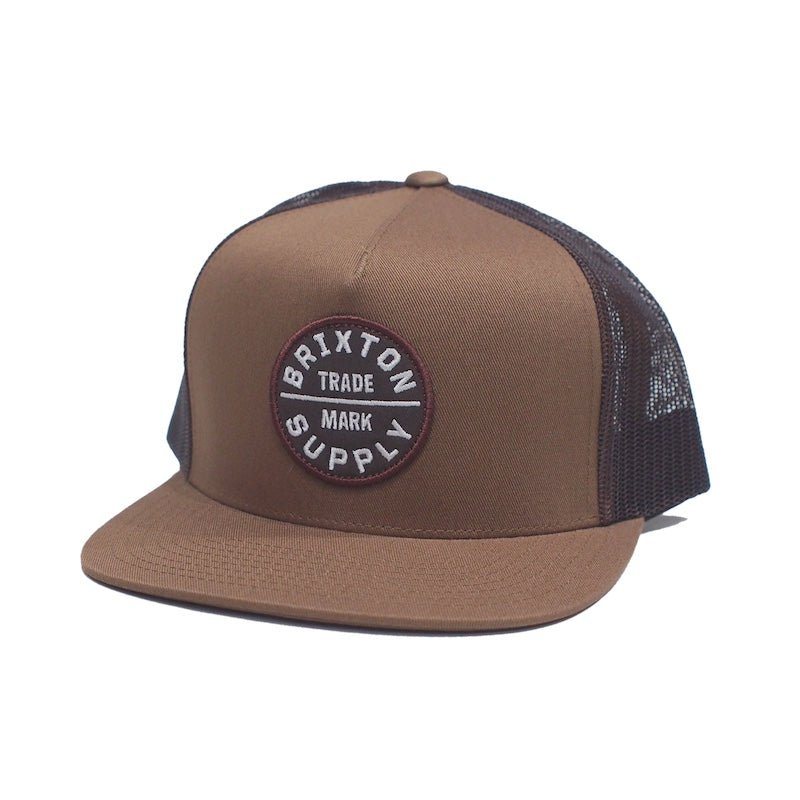 BRIXTON　メッシュキャップ　"OATH MP TRUCKER HAT"　(Light Brown / Sepia)