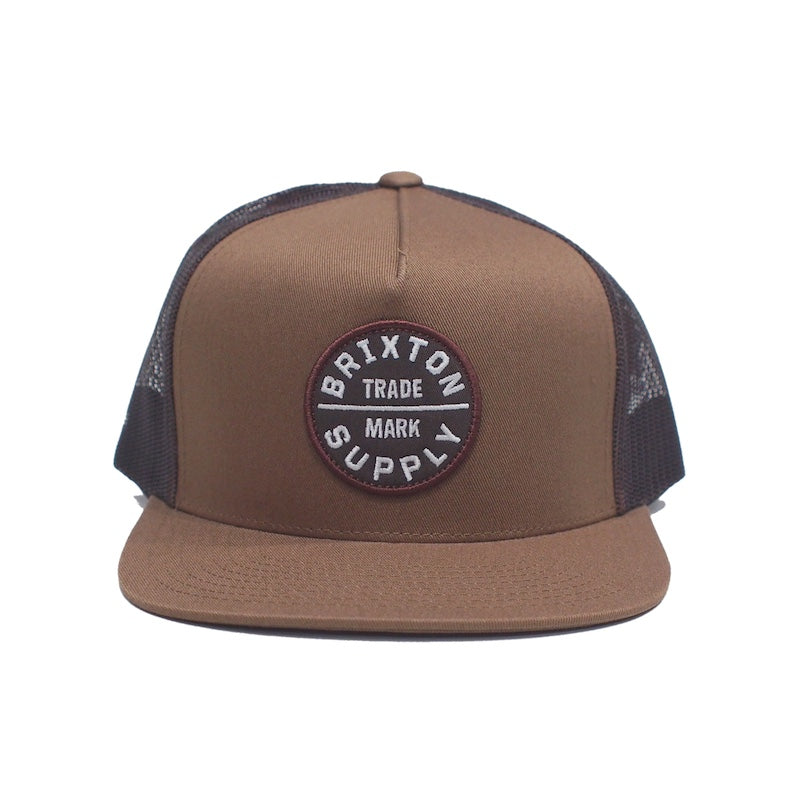 BRIXTON　メッシュキャップ　"OATH MP TRUCKER HAT"　(Light Brown / Sepia)