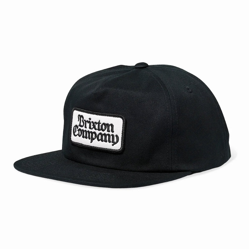 BRIXTON　キャップ　"NORVELL MP SNAPBACK CAP"　(Black)