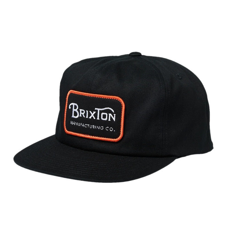 BRIXTON　キャップ　"GRADE HP SNAPBACK CAP"　(Black / Orange / White)