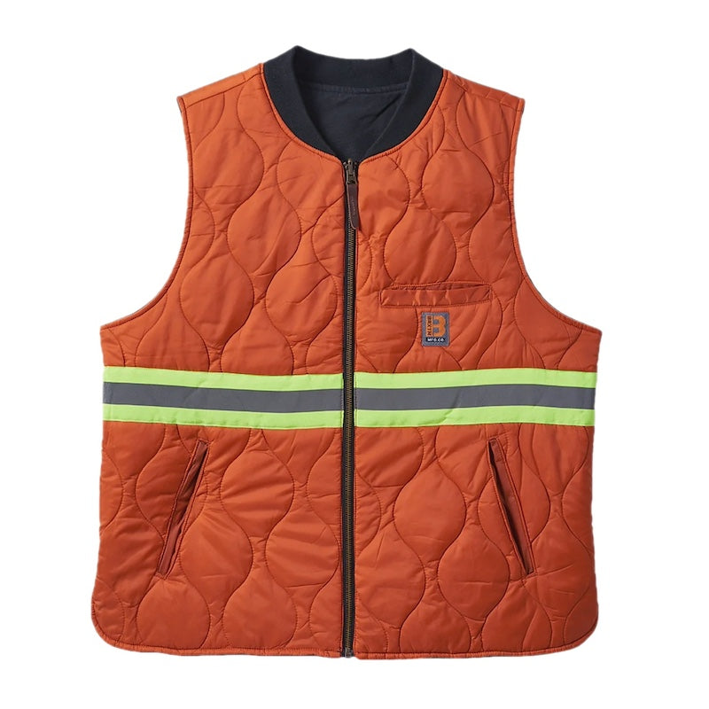 BRIXTON　リバーシブルベスト　"BUILDERS ABRAHAM REV VEST"　(Washed Black / Rust Orange)