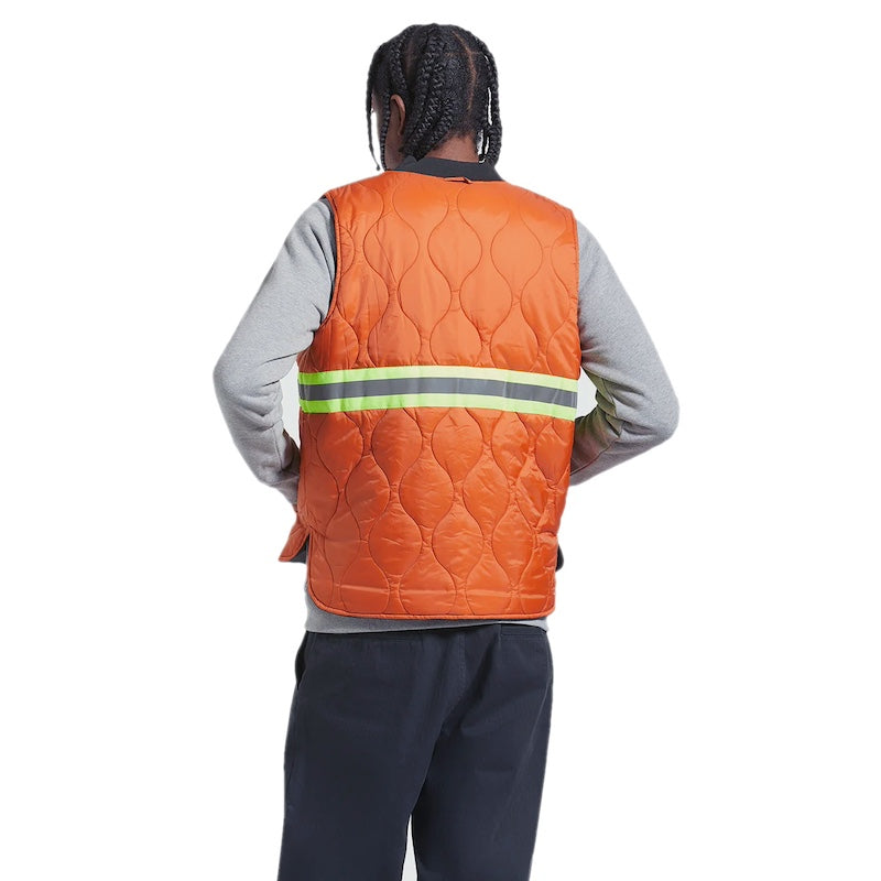 BRIXTON　リバーシブルベスト　"BUILDERS ABRAHAM REV VEST"　(Washed Black / Rust Orange)