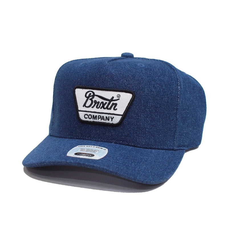 BRIXTON　キャップ　"LINWOOD C NETPLUS MP SNAPBACK CAP"　(Denim Rinse)