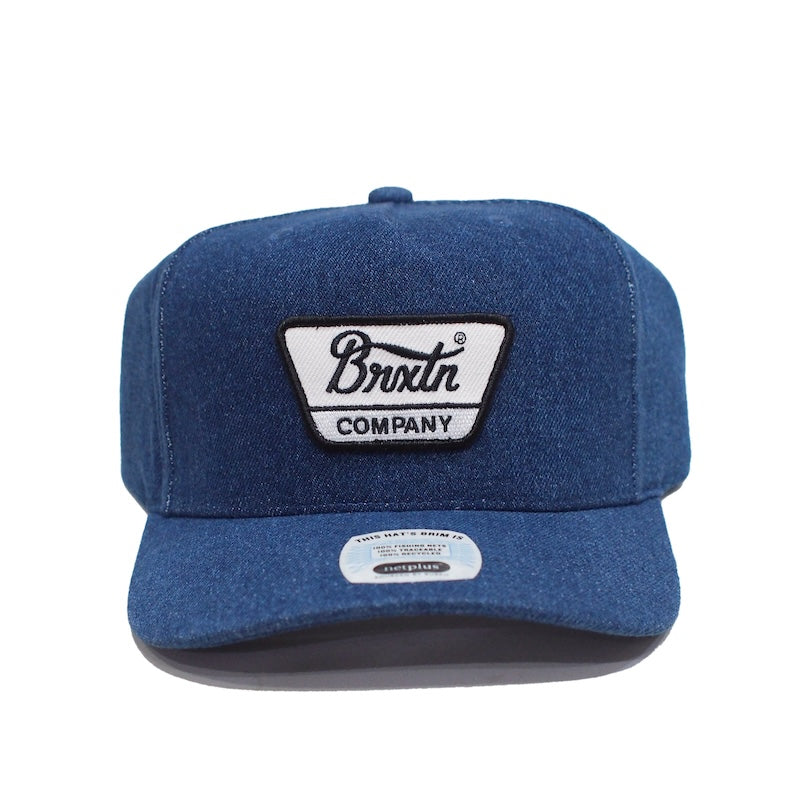 BRIXTON　キャップ　"LINWOOD C NETPLUS MP SNAPBACK CAP"　(Denim Rinse)