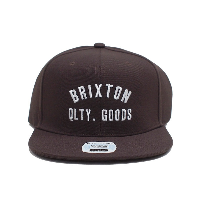 BRIXTON　キャップ　"WOODBURN NETPLUS MP SNAPBACK CAP"　(Brown)