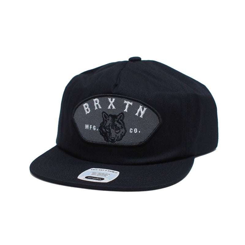 BRIXTON　キャップ　"STATION NP HP SNAPBACK CAP"　(Black)