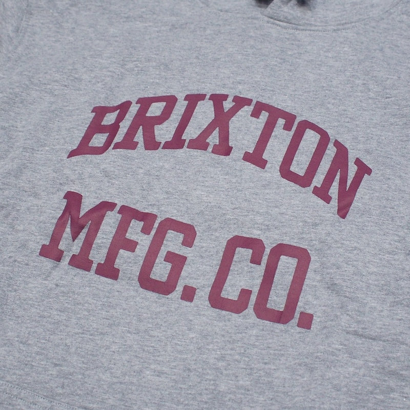 BRIXTON　パーカー　"VARSITY BROKEN IN HOOD"　(Heather Gray)