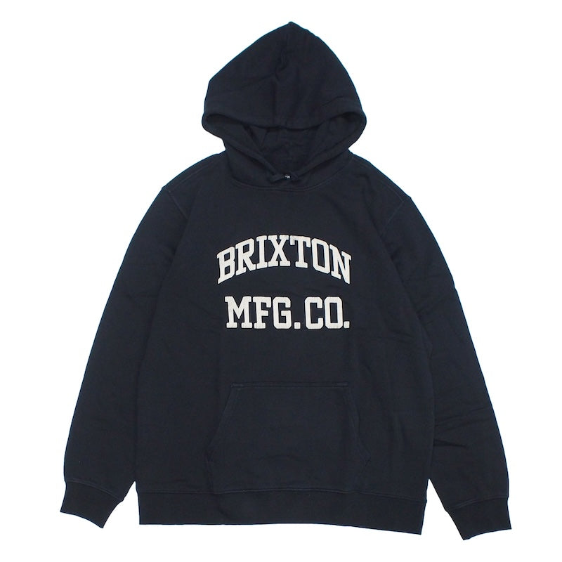 BRIXTON　パーカー　"VARSITY BROKEN IN HOOD"　(Black Worn Wash)