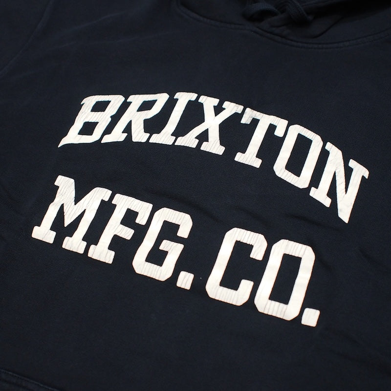 BRIXTON　パーカー　"VARSITY BROKEN IN HOOD"　(Black Worn Wash)