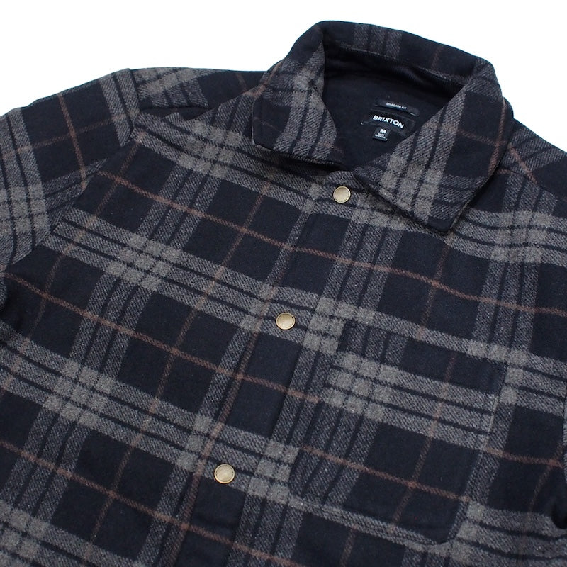 BRIXTON　ジャケット　"SHOP CHORE COAT"　(Black / Charcoal Plaid)