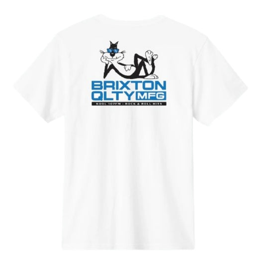 BRIXTON　Tシャツ　"COOL CAT S/S STANDARD TEE"　(White)