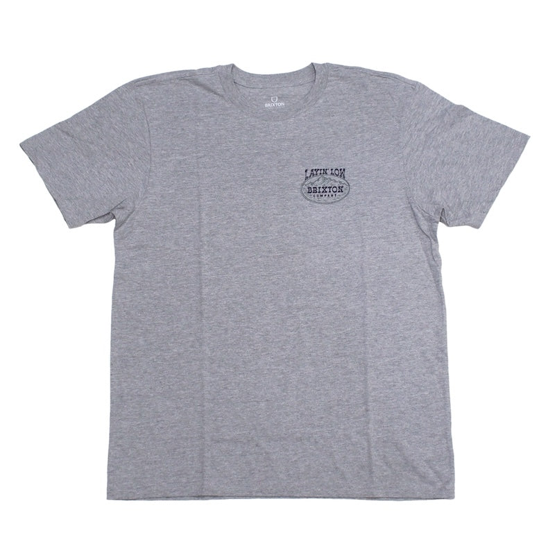 BRIXTON　Tシャツ　"LAYIN’ LOW S/S STANDARD TEE"　(Heather Gray)