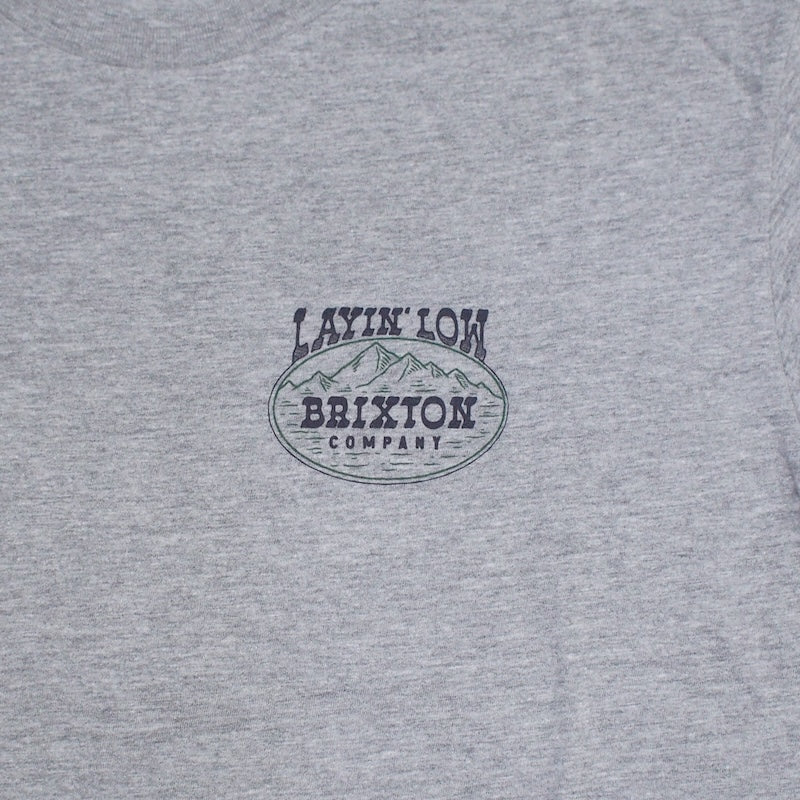 BRIXTON　Tシャツ　"LAYIN’ LOW S/S STANDARD TEE"　(Heather Gray)