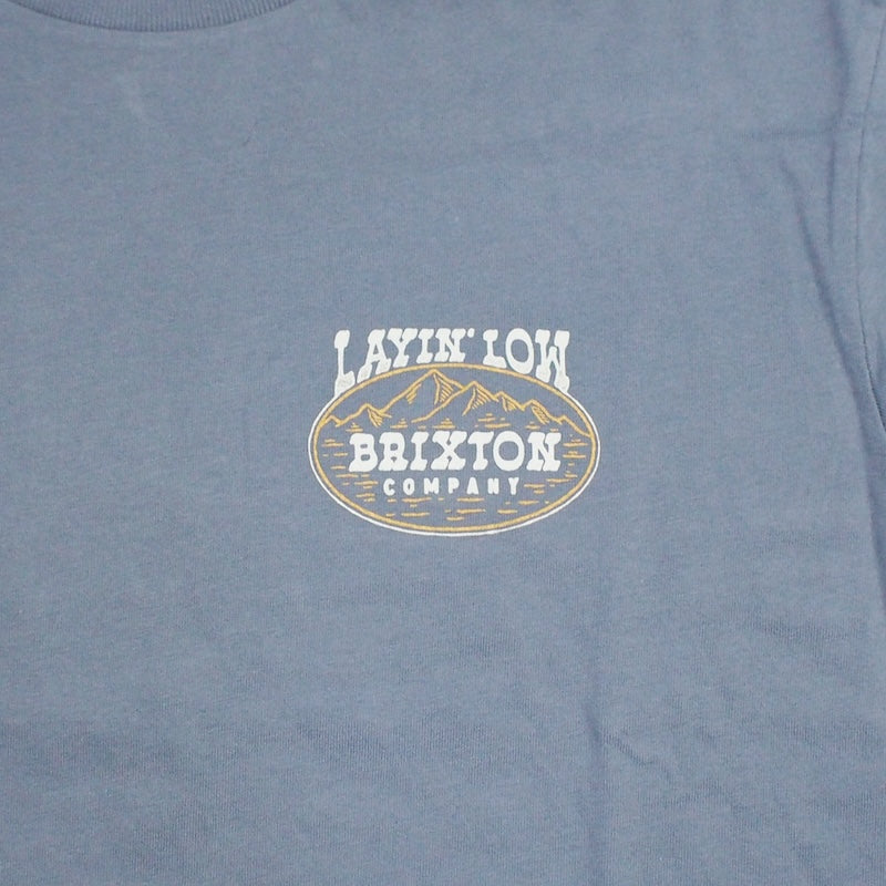 BRIXTON　Tシャツ　"LAYIN’ LOW S/S STANDARD TEE"　(Basalt)