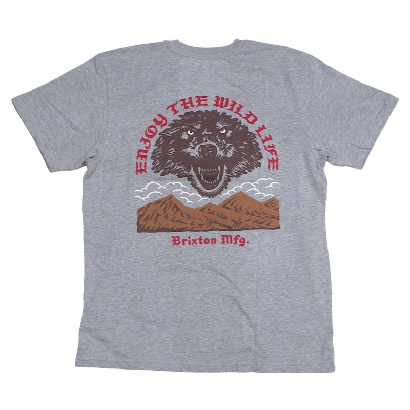 BRIXTON　Tシャツ　"MERCY S/S STANDARD TEE"　(Heather Gray)