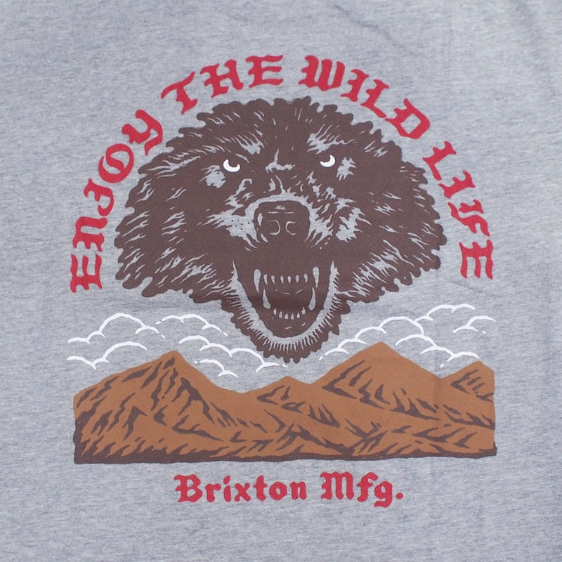 BRIXTON　Tシャツ　"MERCY S/S STANDARD TEE"　(Heather Gray)