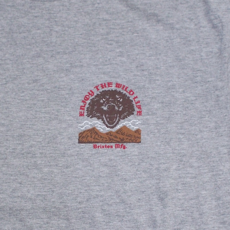 BRIXTON　Tシャツ　"MERCY S/S STANDARD TEE"　(Heather Gray)