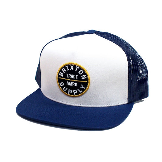 BRIXTON　メッシュキャップ　"OATH MP TRUCKER HAT"　(Mood Indigo / Off White / Mood Indigo)