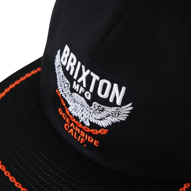 BRIXTON　キャップ　"WALLER HP SNAPBACK CAP"　(Black)