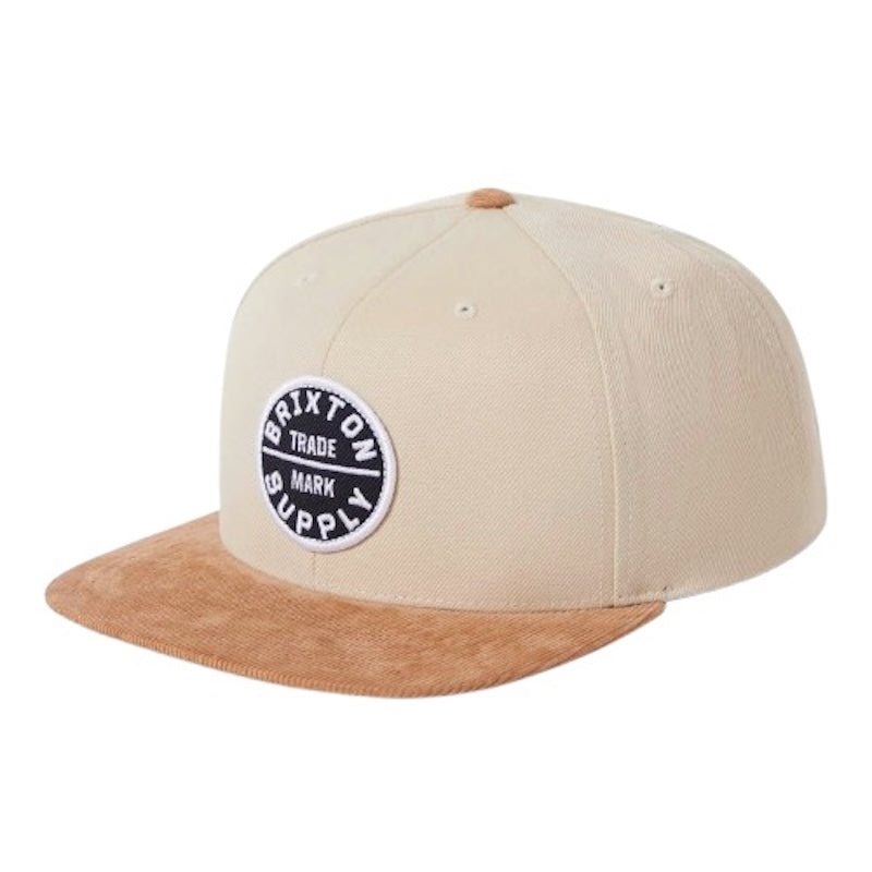 BRIXTON　キャップ　"OATH III SNAPBACK CAP"　(Sand / Light Brown Corduroy)