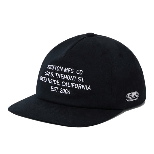 BRIXTON　キャップ　"UNION II NETPLUS MP SNAPBACK CAP"　(Black)