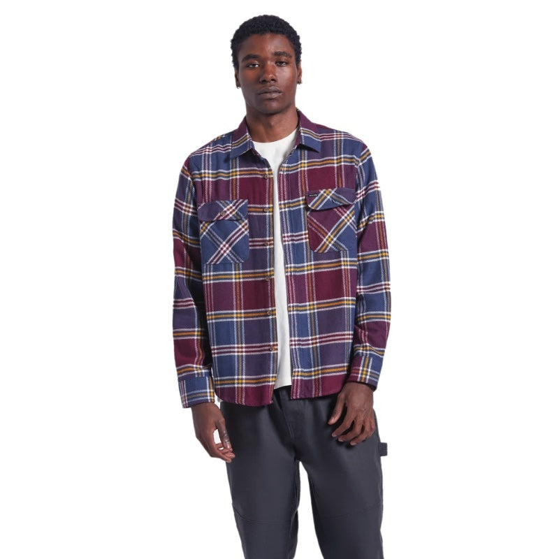 BRIXTON L/Sシャツ BOWERY L/S FLANNEL インディゴ/ポート