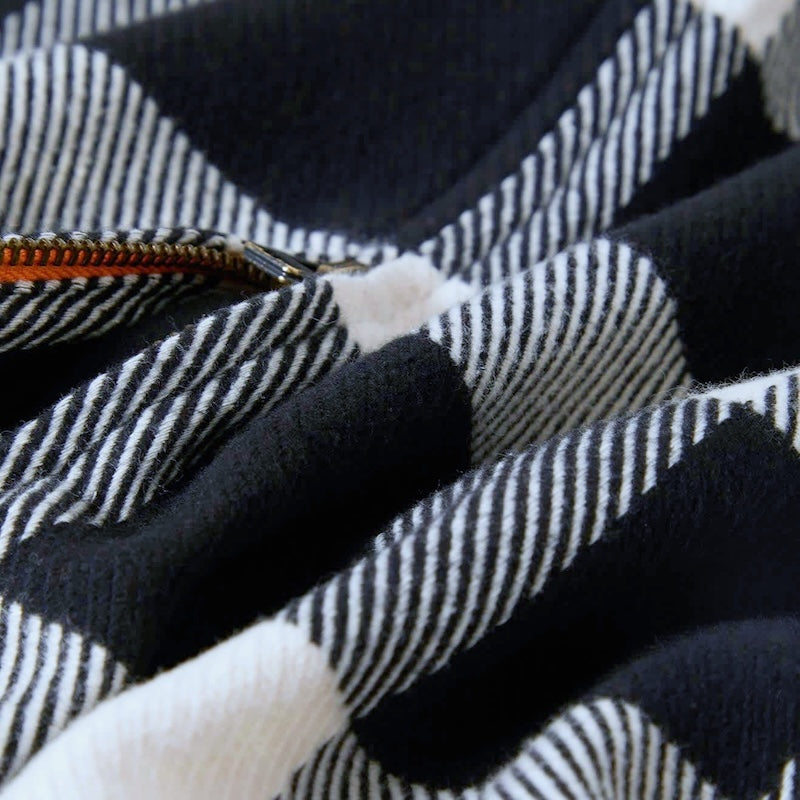 BRIXTON　L/Sシャツジャケット　"UNION FULL ZIP FLANNEL"　(Off White / Black)