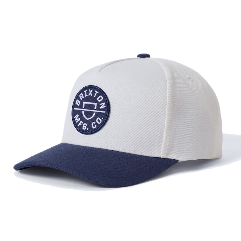 BRIXTON　キャップ　"CREST C NETPLUS MP SNAPBACK CAP"　(Mood Indigo / Off White)