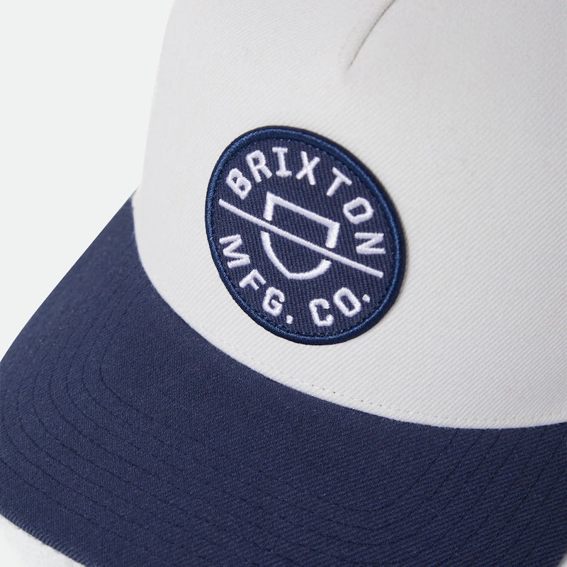 BRIXTON　キャップ　"CREST C NETPLUS MP SNAPBACK CAP"　(Mood Indigo / Off White)