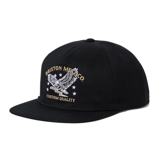 BRIXTON　キャップ　"LAMONT MP SNAPBACK CAP"　(Black)