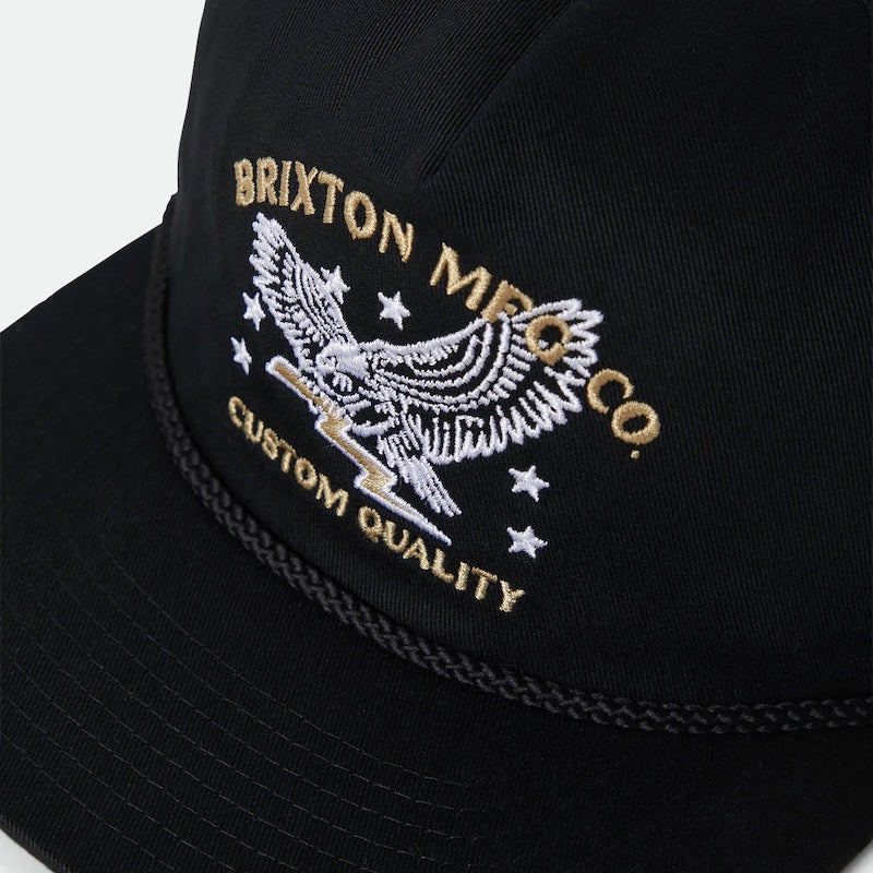 BRIXTON　キャップ　"LAMONT MP SNAPBACK CAP"　(Black)