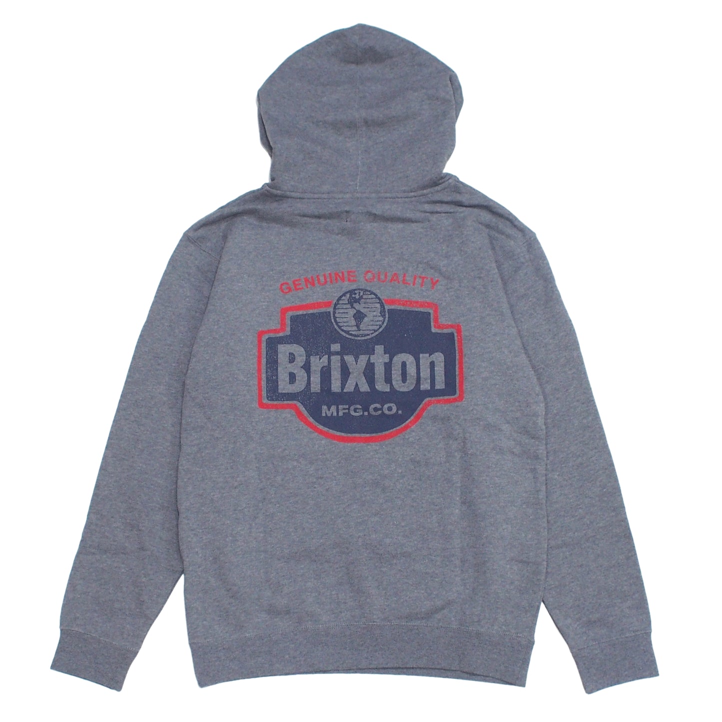 BRIXTON　パーカー　"GENUINE QUALITY HOODIE"　(Gunmetal Heather)