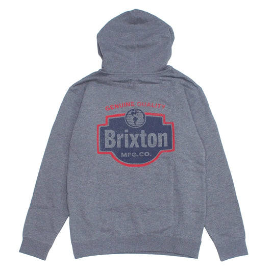 BRIXTON　パーカー　"GENUINE QUALITY HOODIE"　(Gunmetal Heather)