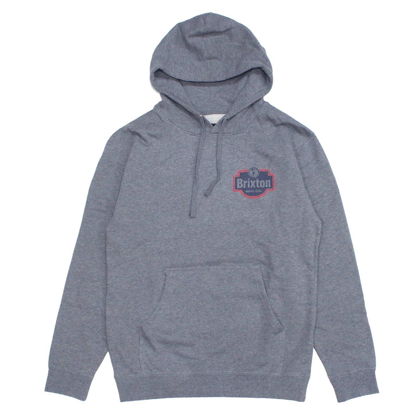 BRIXTON　パーカー　"GENUINE QUALITY HOODIE"　(Gunmetal Heather)