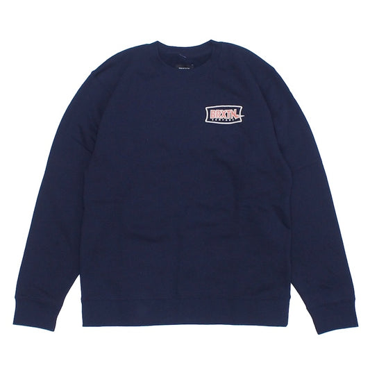 BRIXTON　クルースウェット　"LIGHTENING CREW"　(Mood Indigo)