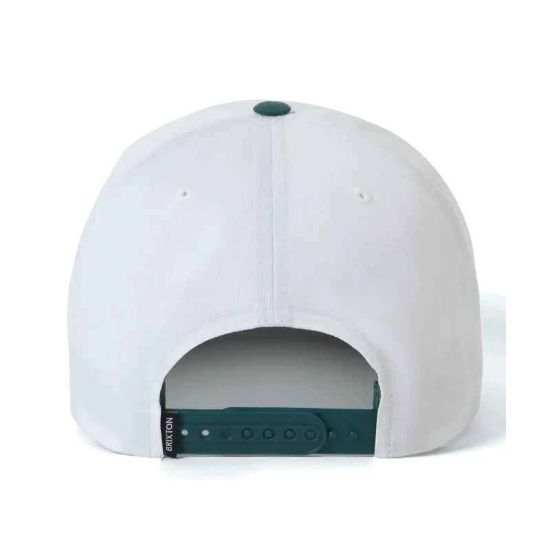 BRIXTON キャップ GALLATIN SNAPBACK CAP オフホワイト/グリーン 商品画像 背面