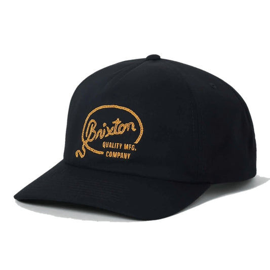 BRIXTON キャップ GALLATIN SNAPBACK CAP ブラック 商品画像 正面