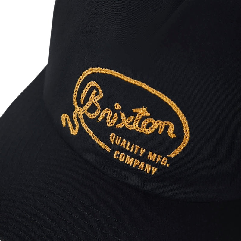 BRIXTON キャップ GALLATIN SNAPBACK CAP ブラック 商品画像 クローズアップ