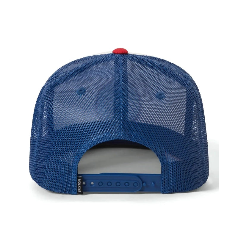 BRIXTON メッシュキャップ OATH MP TRUCKER HAT ホワイト/ブルー/レッド 商品画像 背面
