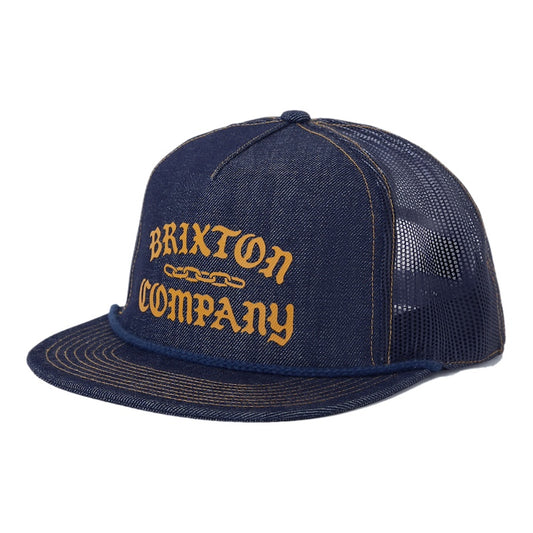 BRIXTON メッシュキャップ CHAINS NP HP TRUCKER HAT デニム/ネイビー 商品画像 正面