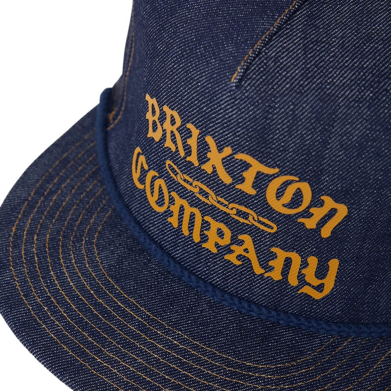 BRIXTON メッシュキャップ CHAINS NP HP TRUCKER HAT デニム/ネイビー 商品画像 クローズアップ