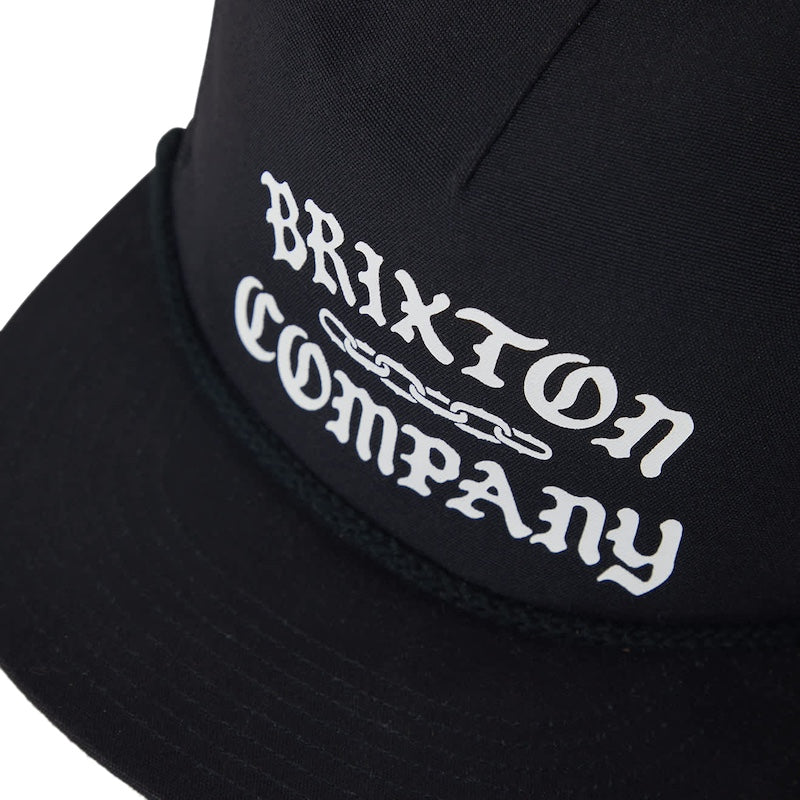 BRIXTON メッシュキャップ CHAINS NP HP TRUCKER HAT ブラック/ブラック 商品画像 クローズアップ