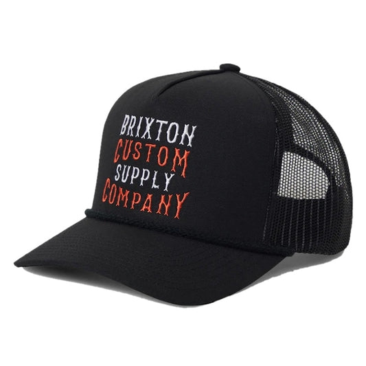 BRIXTON メッシュキャップ WHEATON C NP MP TRUCKER HAT ブラック 商品画像 正面