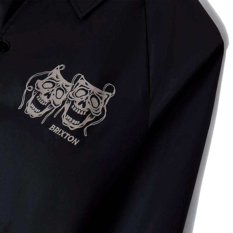 BRIXTON コーチジャケット WATCHMAN LW COACHES JKT ブラック 商品画像 胸プリント