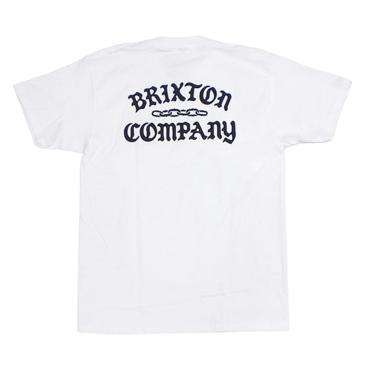 BRIXTON Tシャツ CHAINS S/S STANDARD TEE ホワイト 商品画像  背面