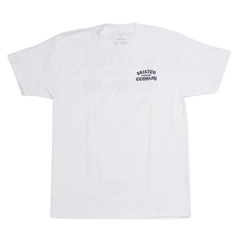 BRIXTON Tシャツ CHAINS S/S STANDARD TEE ホワイト 商品画像  正面