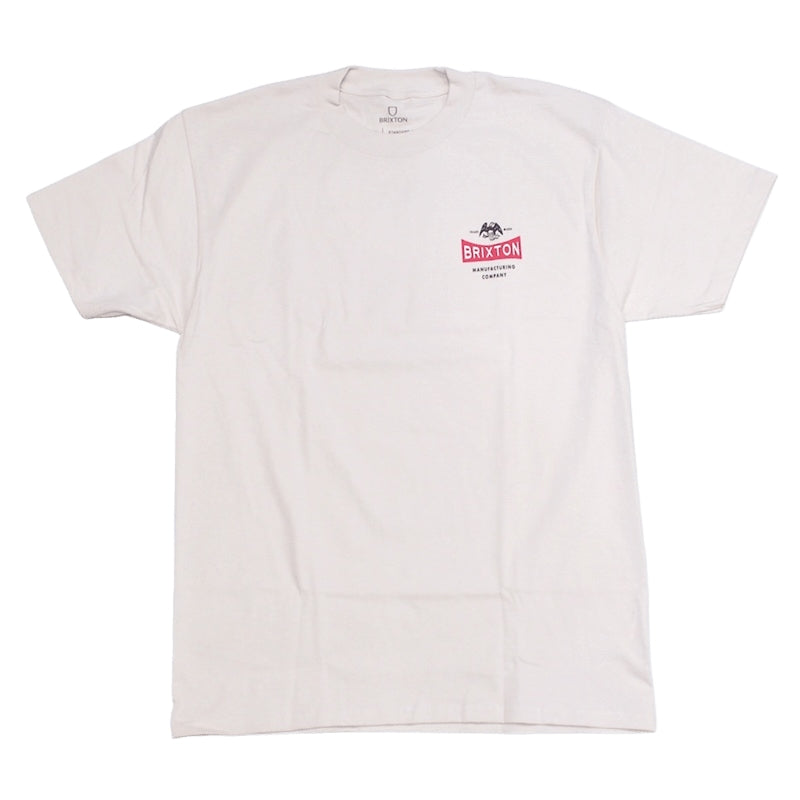 BRIXTON Tシャツ PINNACLE S/S STANDARD TEE クリーム 商品画像 正面