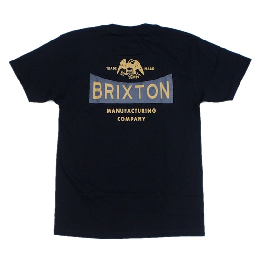 BRIXTON Tシャツ PINNACLE S/S STANDARD TEE ブラック 商品画像 背面